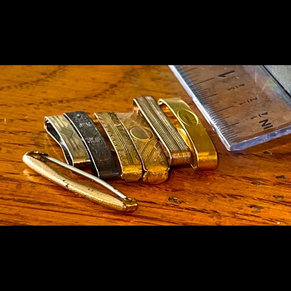 7 Vintage Tie Clips incl 14K Gold (?) & Hayward + - Picture 1 of 16